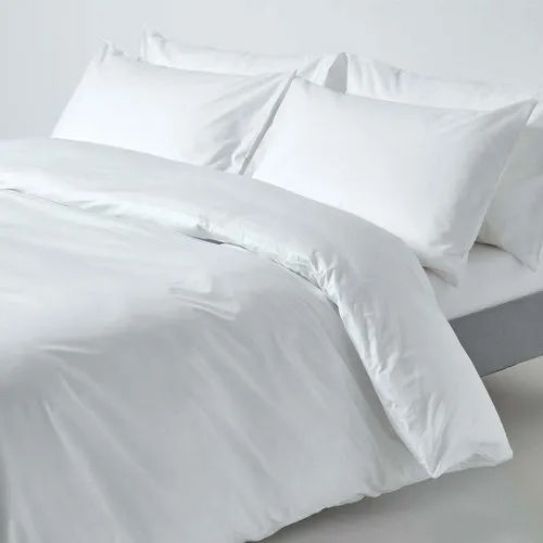 White Cotton Duvet Cover - Feature: Washable