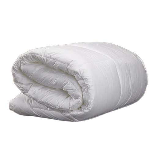 White Hotel Duvet - 100% Cotton, Micro Fiber Filling, Washable, Elegant Plain Design