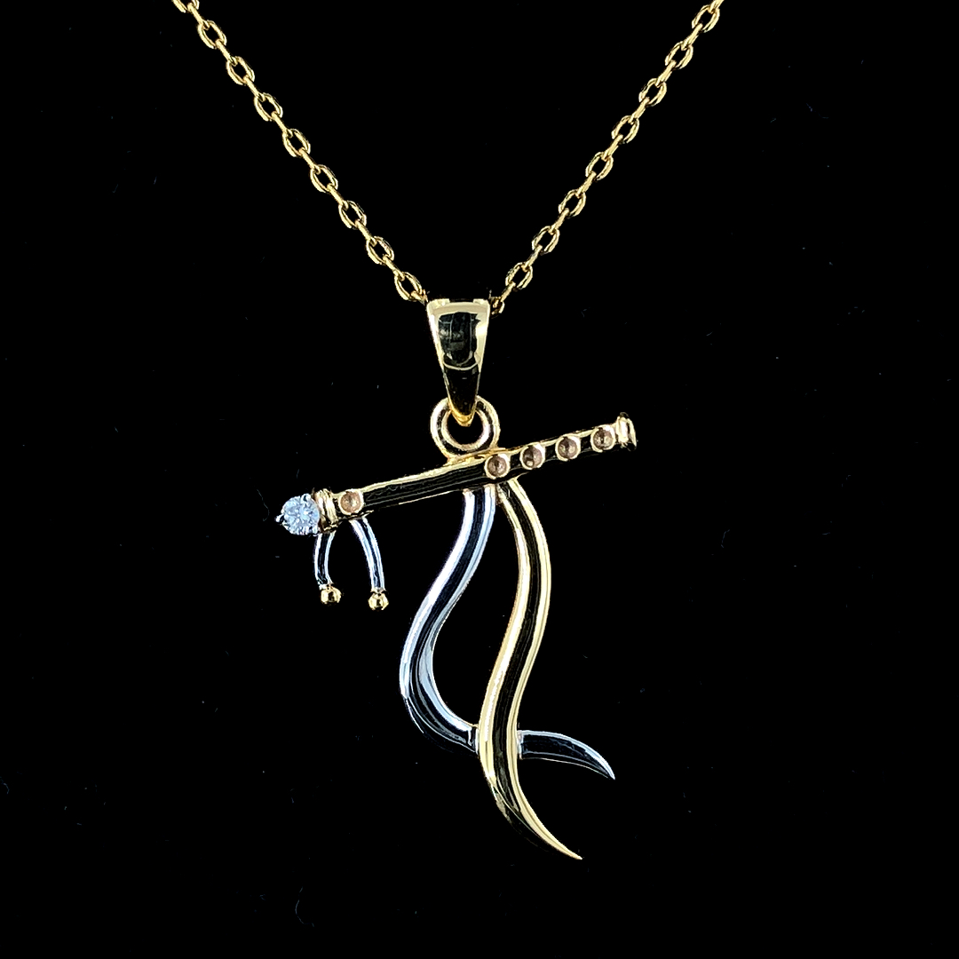 Gold Daimond Designer Pendant - Diamond Type: Synthetic