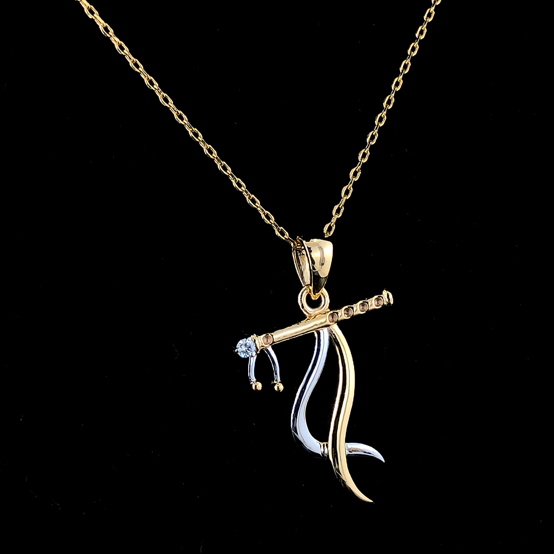 Gold Daimond Designer Pendant - Diamond Type: Synthetic