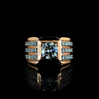 Rose Gold Diamond Ring for Men | SK Diam