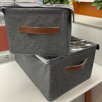 Mitsico Folding Storage Box With Lid Folding Storage Box, Clothes Organizer Storage Box for Wardrobe, Home Use Organizer