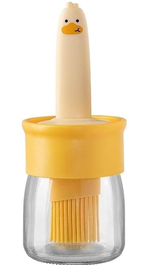 Mitsico Glass Olive Oil Dispenser for Kitchen, 2 IN 1 Oil Dispenser Bottle with Silicone Brush