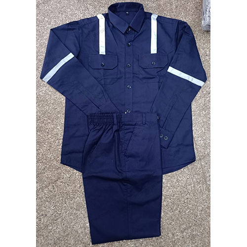 Blue Factory Worker Uniform - High-Quality Polyester, Customized Logo, Full Sleeves, Washable | All-Season Durability and Professional Design