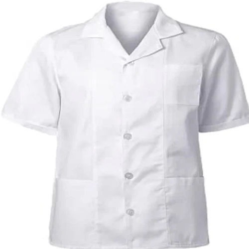 White Medical Apron - Fabric Type: Cotton