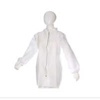Non Woven Protective Jacket - Lightweight, Breathable Non-woven Material, Unisex Design, Full Sleeve Coverage, Customizable Logo, All-season Suitability, Pristine White Color