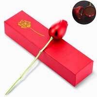 Metal Red Rose Couple Jewelry Box-Fancy Jewelry Boxs