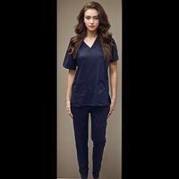 Scrub Spandex Stretchable Navy