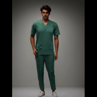 Scrub Spandex Stretchable Jade