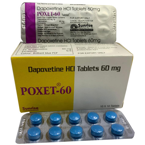 Poxet 60 mgDapoxetine HCI Tablets