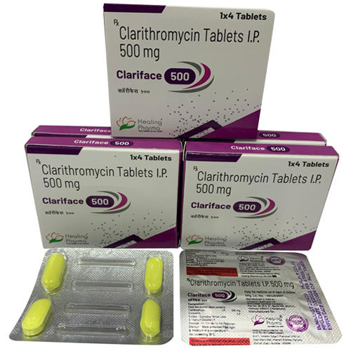 Clariface 500 Mg Clarithromycin Tablets Ip - Drug Type: General Medicines