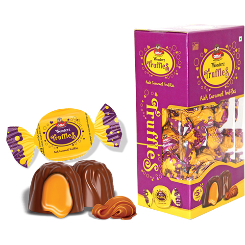 Chocolate Caramel Truffles - Eggless Solid Pieces | Rich Chocolate Caramel Infusion, Indulgent Flavor Experience