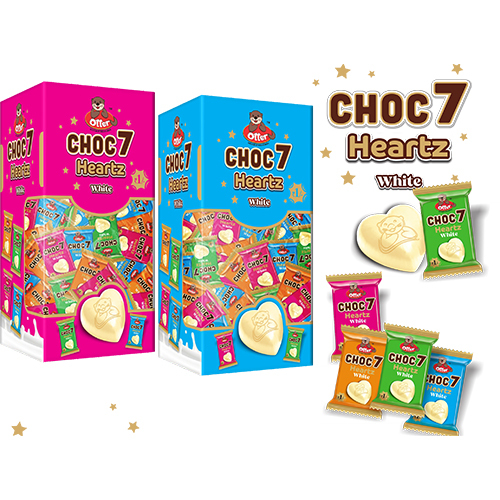 Choc 7 Heartz White