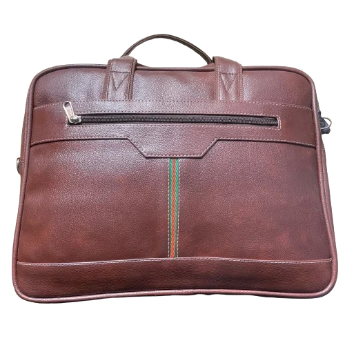 Leatheright File Bag - Leather, Handbag, Brown Color | Zip Closure, Customized Design, Plain Pattern, Ideal for Men