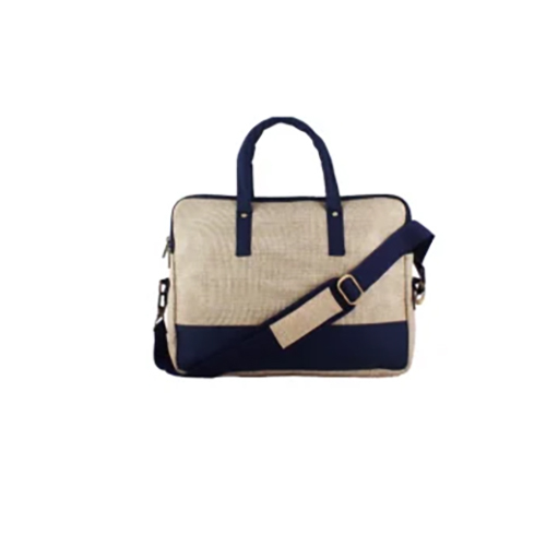 Jute Blue Matty Shoulder Office Bag