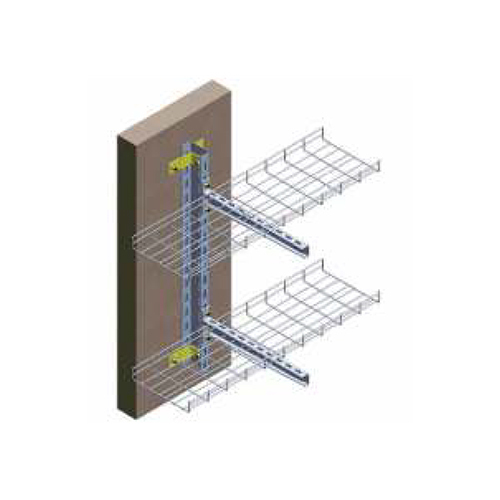 Cable Tray On Wall With Brk Multi Teir - Material: Steel