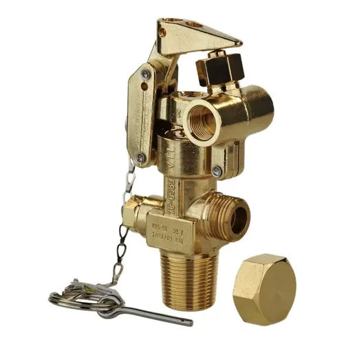 Co2 Fire Extinguisher Valve - Color: Golden