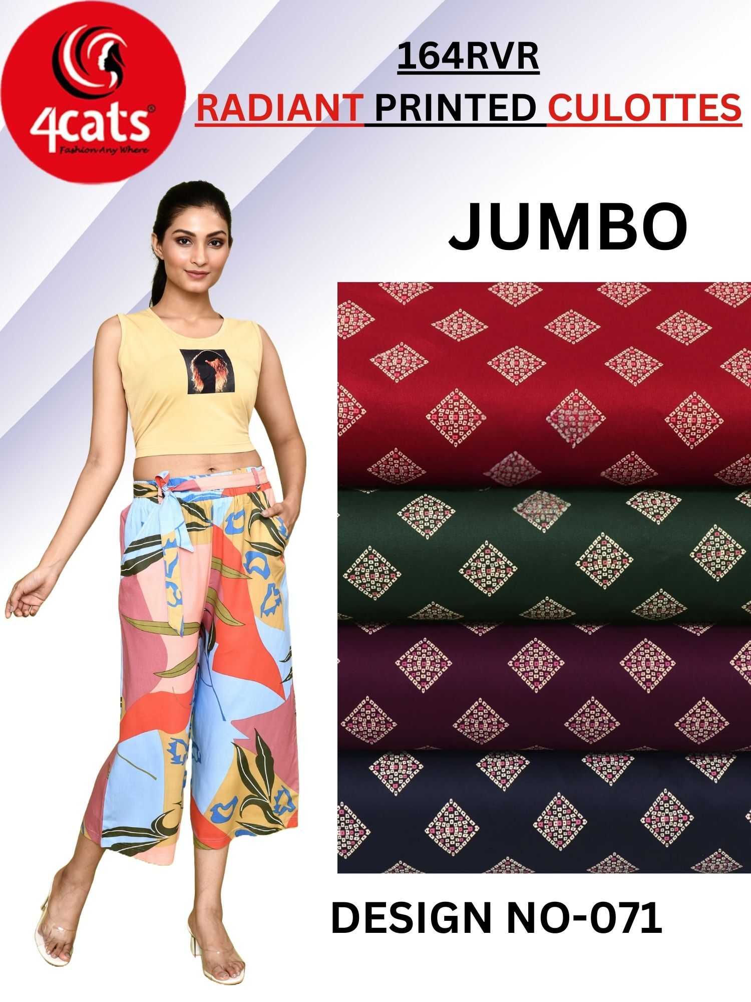 Printed Culottes - Decoration Material: Paint