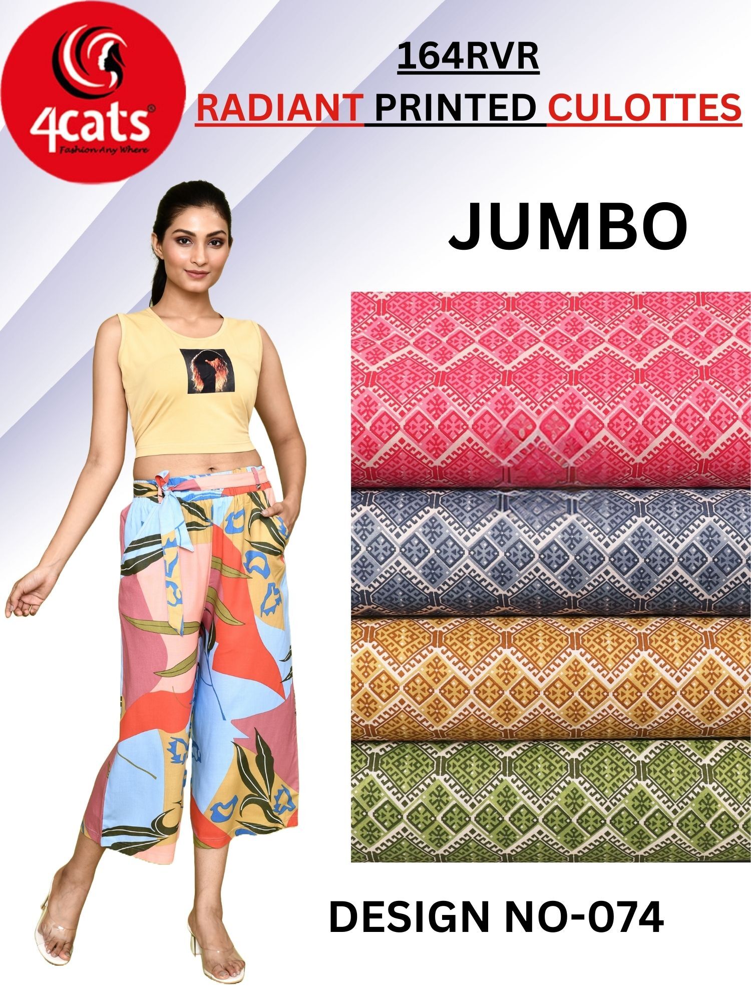 Printed Culottes - Decoration Material: Paint