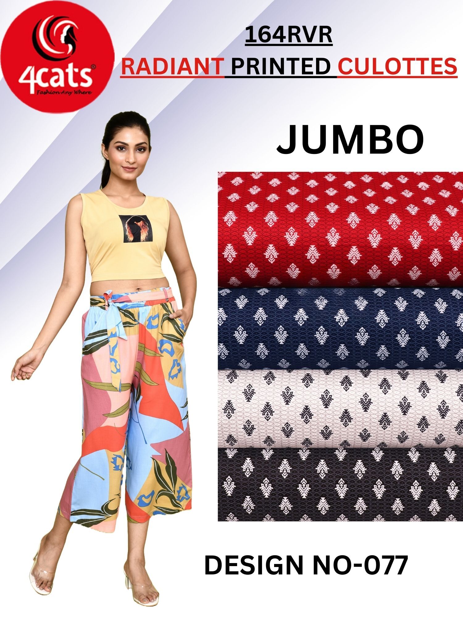 Printed Culottes - Decoration Material: Paint