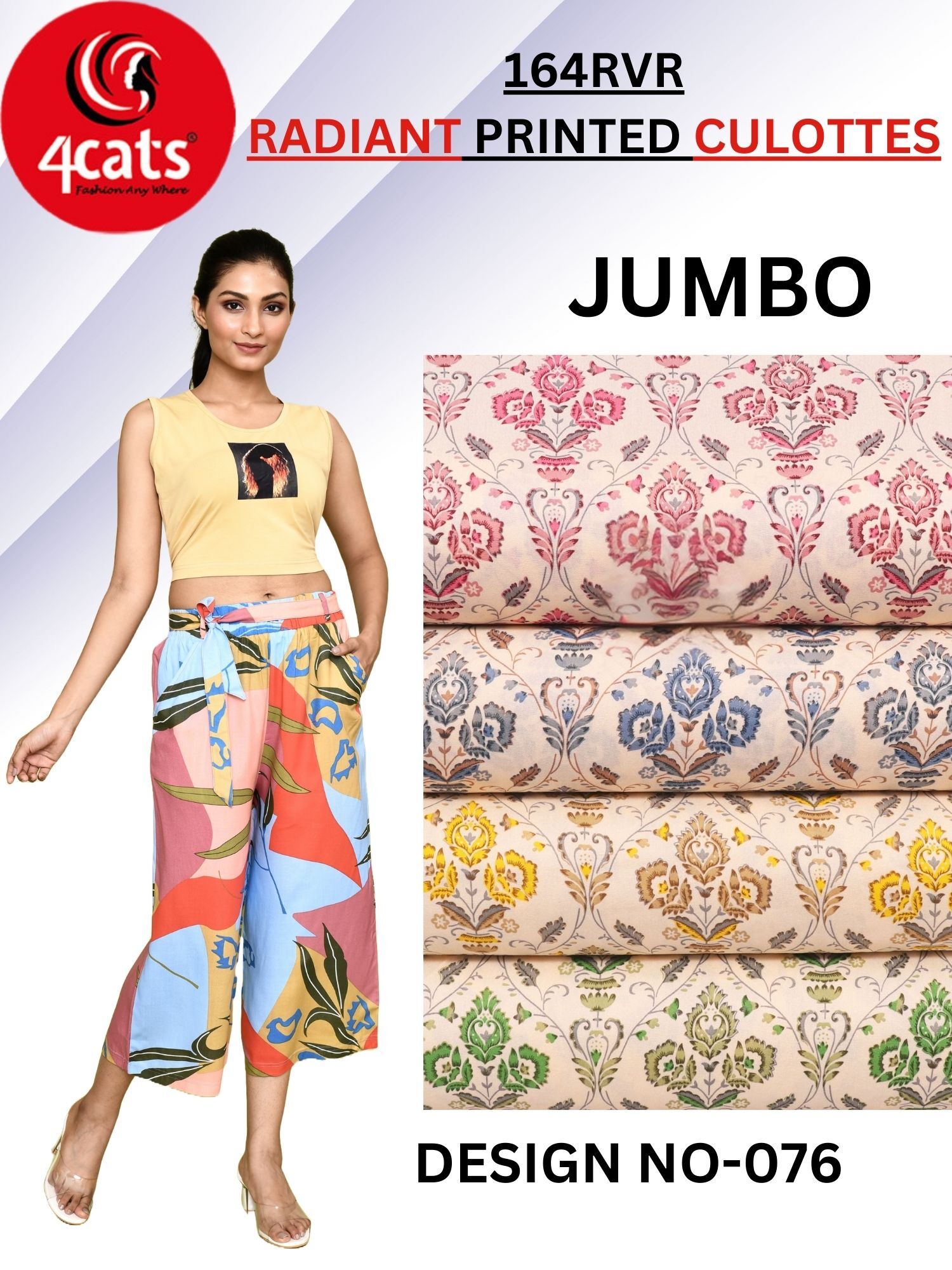 Printed Culottes - Decoration Material: Paint