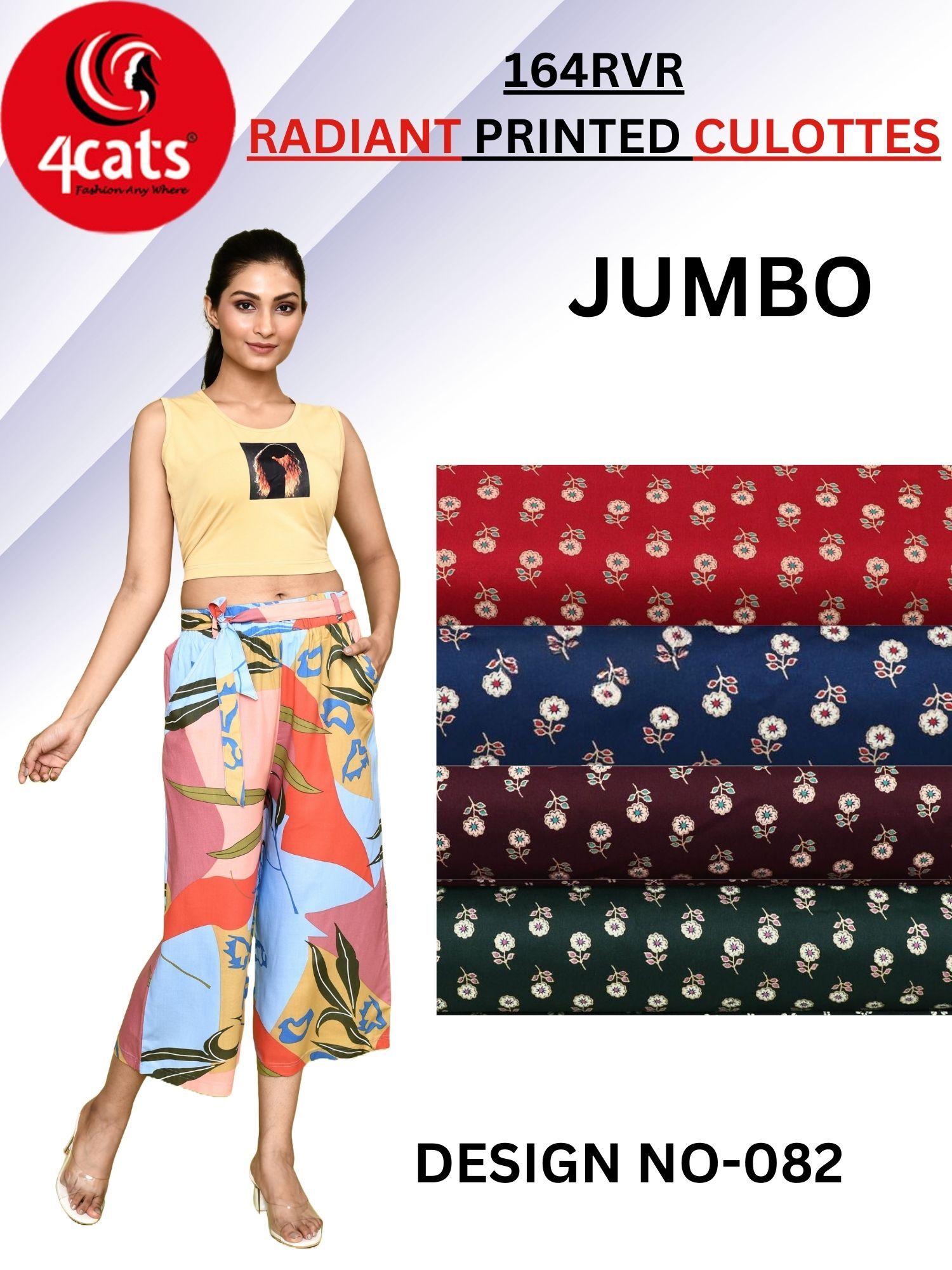Printed Culottes - Decoration Material: Paint