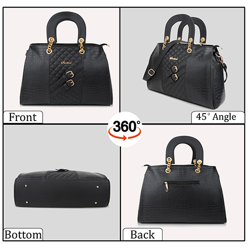 SENTINEL Black Women Leather Hand Bag