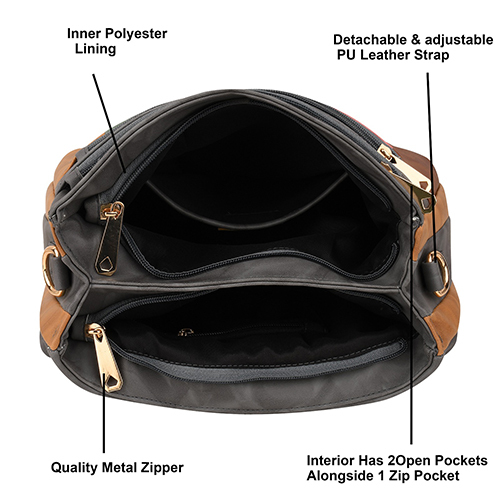 SENTINEL Colorblock Multicolor Sling Bag
