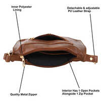 SENTINEL Brown Leather Sling Bag