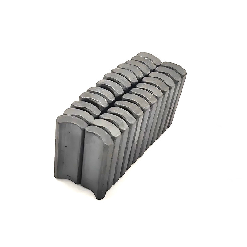 W115 Pedestal Fans Motor Arc Ferrite Magnet R29.5*r21.5*14.5*38*8 - Color: Black