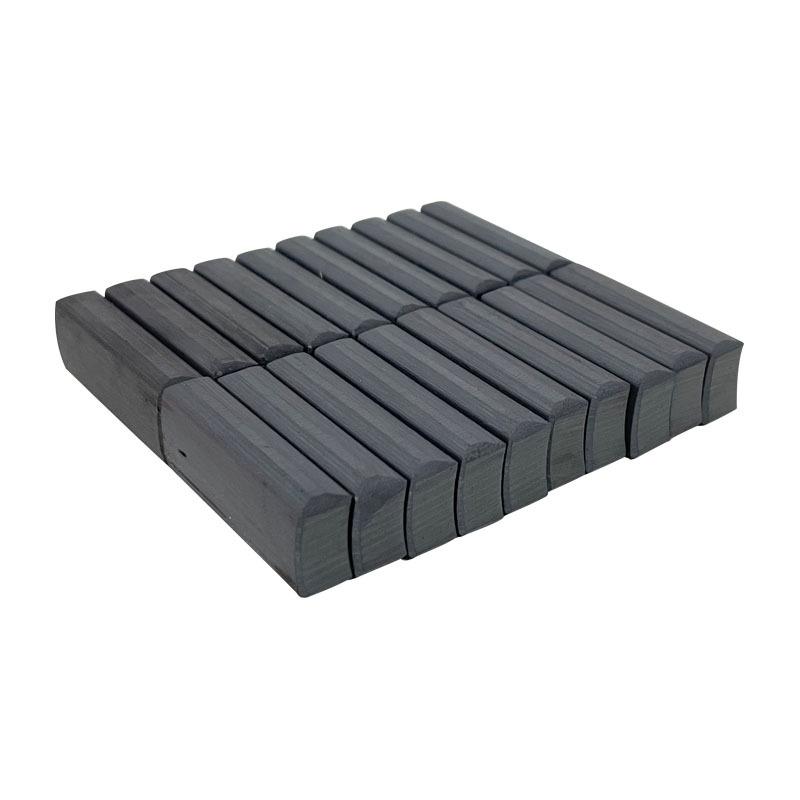 W115 Pedestal Fans Motor Arc Ferrite Magnet R29.5*r21.5*14.5*38*8 - Color: Black