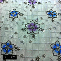 Charming Flower Beaded Lace Fabric