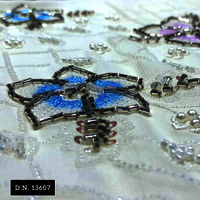 Charming Flower Beaded Lace Fabric