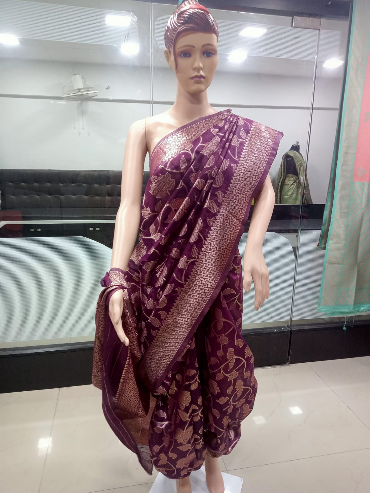 Linen Rich Pallaw Saree