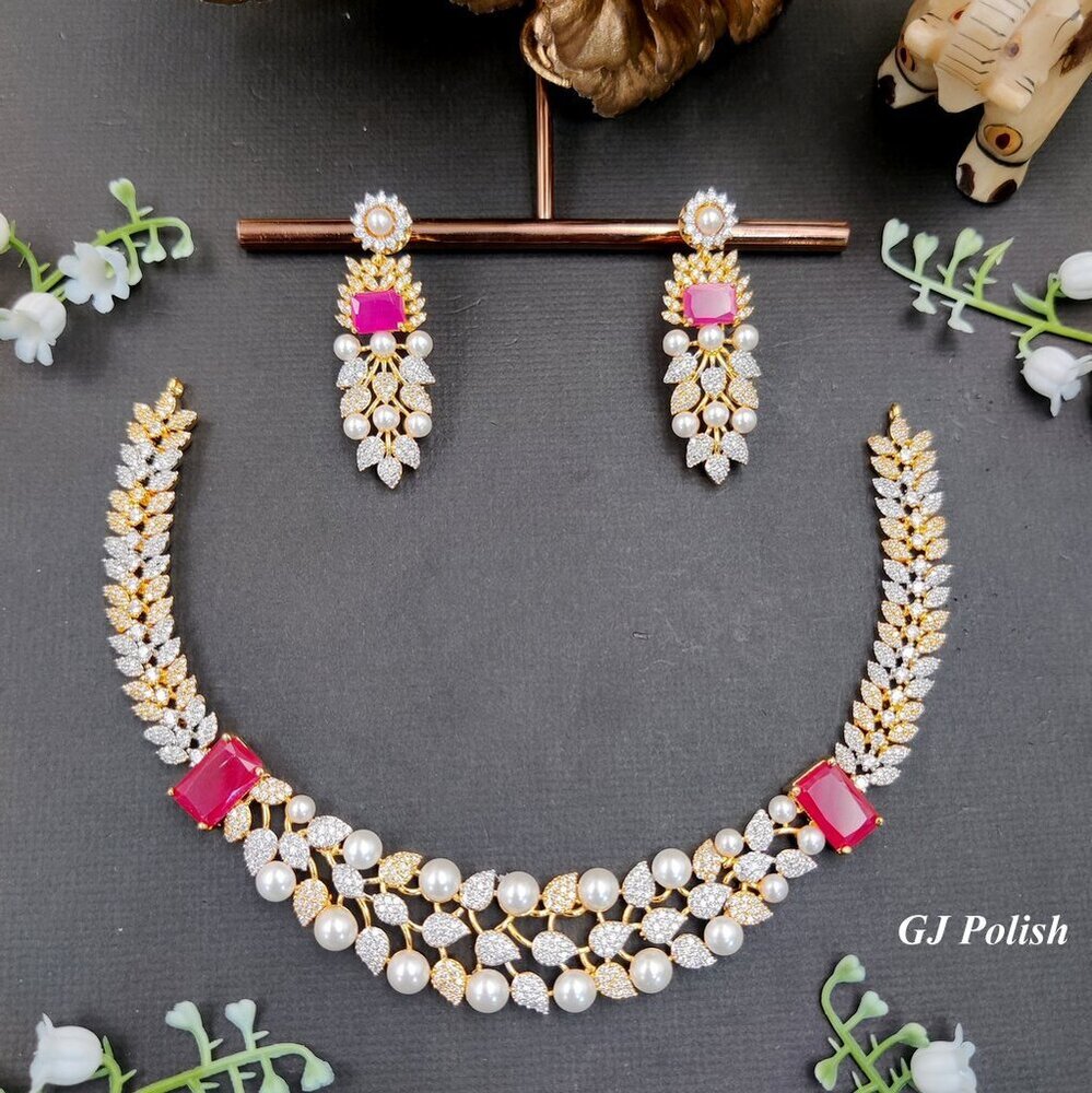 Timeless beauty AD Necklace Set