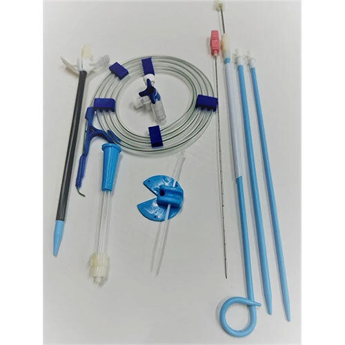 Pigtail Liver Abscess Drainage Catheter Kit, - Application: Urology