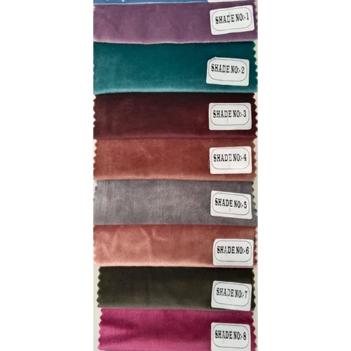 Home Furnishing - Velvet Fabric 56 Inch Width Multicolor Design | Washable Soft Texture for Elegant Comfort in Any Room