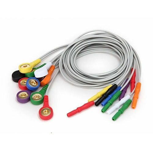 Adult Holter Ecg Cable - Color: White