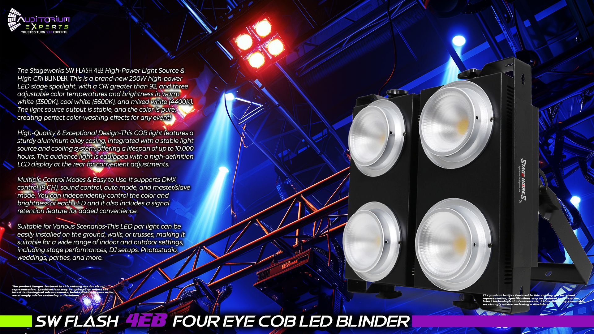 4 Eye Cob Led Blinder