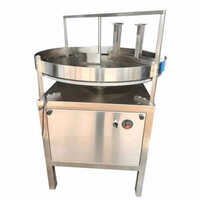 Turntable Machine - Stainless Steel, Silver Color | 1 Year Warranty, Semi-automatic Control Mode, Non-computerized