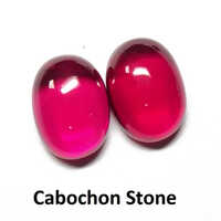 Red Imitation Stone - Standard Size Oval 4.5g | Pink Color, Unique Texture For Stunning Jewelry Accessories