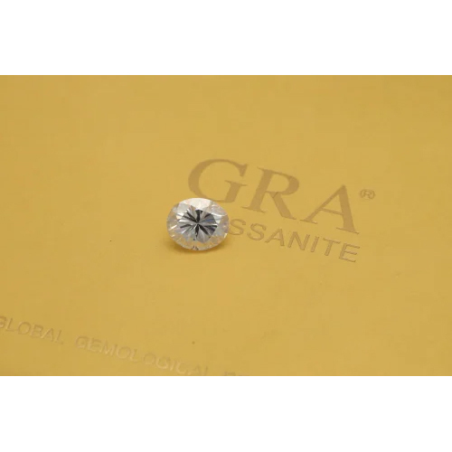 White Moissanite Diamond - 10 mm, Flawless White Color, Good Diamond Cut | Ethically Sourced, Dazzling Shine, Perfect for Engagement and Anniversary Gifts
