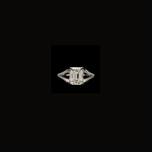 Silver Moissanite Jewellery - Diamond Shape: Emerald Cut