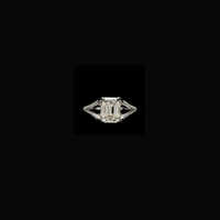925 Silver Moissanite Jewellery - Diamond Shape: Emerald Cut