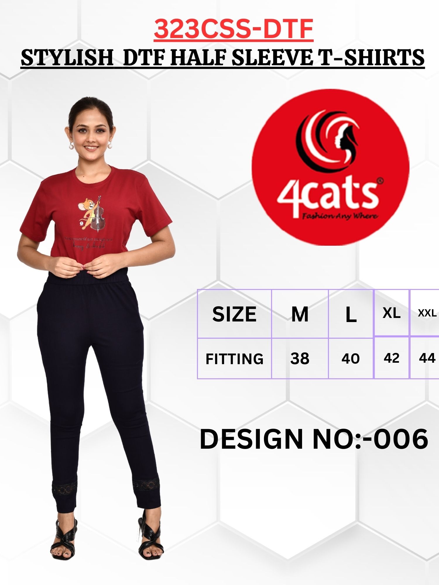 Stylish Outing Prt T-shirts - Color: Available In Various Colors And Designs