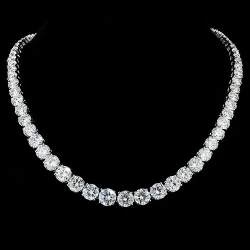 Moissanite Silver Jewellery - Jewelry Type: Necklaces