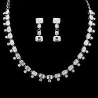 White Moissanite Necklace - Size: Standard Size