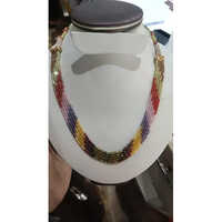 Cubic Zirconia Necklace - Adjustable Length, Multicolored Acrylic Beads | Fun and Playful Women's Accessory for Parties and Gifts