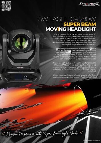 SW Eagle 10R 280W Super Beam Moving Headlight