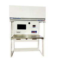 Ivf Workstation - Galvanized Sheet With Powder Coated Paint, Stainless Steel Table, Hepa Filter With 99.97% Efficiency, Uv Germicidal Sterilization, Dual Lcd Control Panel, Adjustable Passive Anti-vibration Castors, Inbuilt Power Sockets